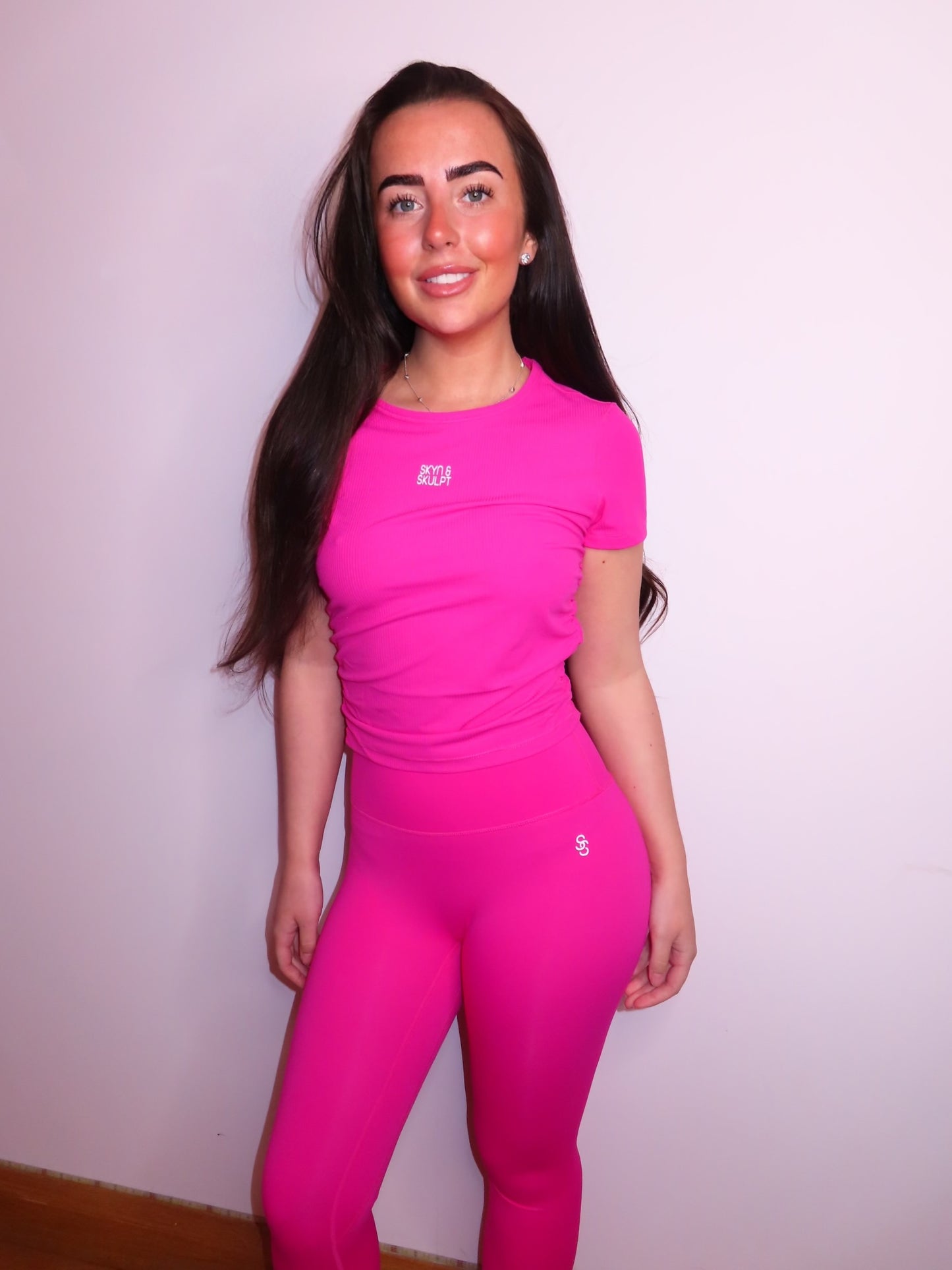 Electric pink set - leggings & t- shirt