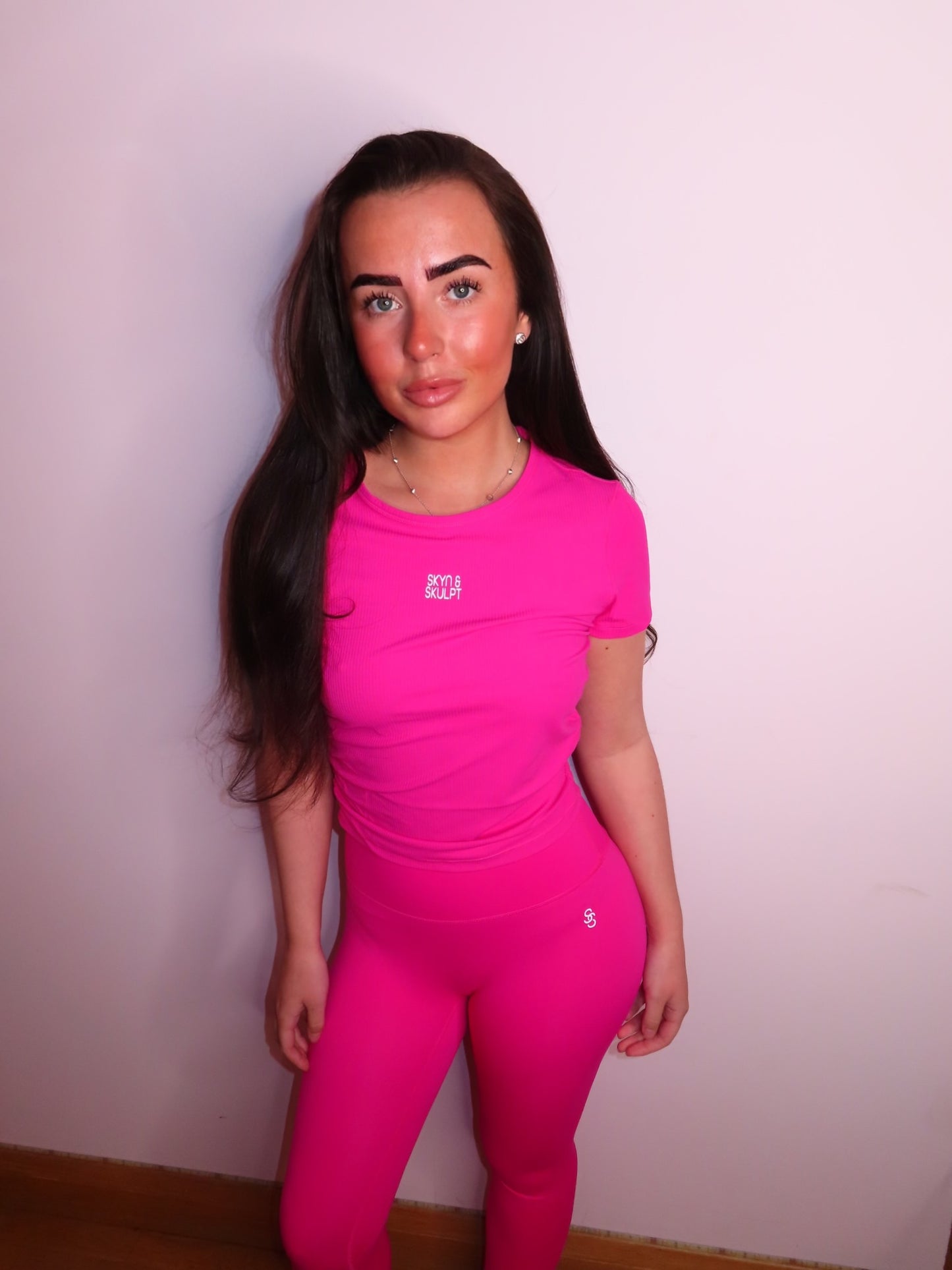 Electric pink set - leggings & t- shirt